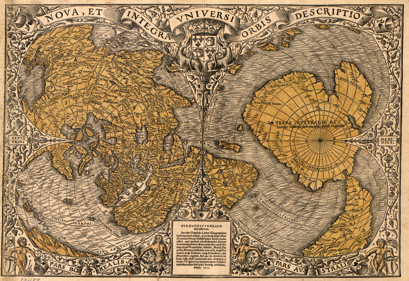 The Discovery Of Antarctica   Modern And Complete Map Of The Entire World 